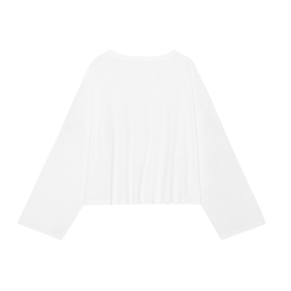 Precious langærmet t-shirt - hvid